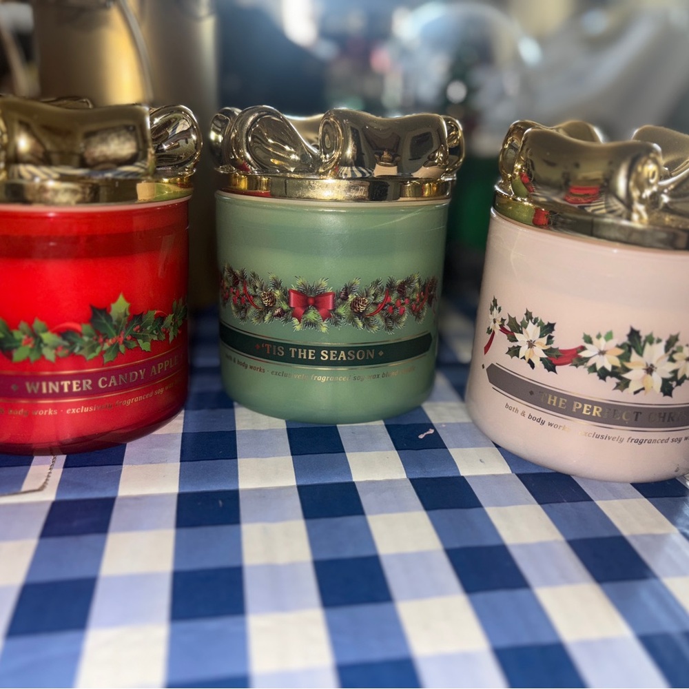 Bath and Body Works Bow Lid Candles